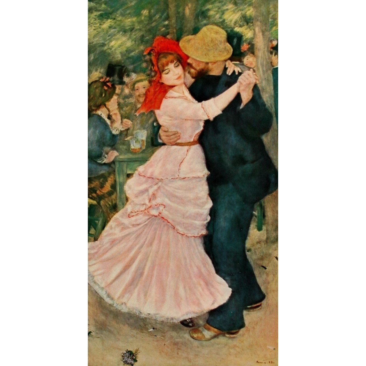 Posterazzi Dance at the Bougival 1883 Poster Print by Pierre-Auguste Renoir (8 x 10)